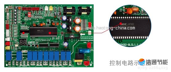 美的空气能热泵高温直热承压式RSJ-420/SN1-820-D先进微电脑控制板,NEC高速处理芯片