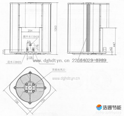 美的空气能热泵RSJ-200/S-540V、RSJ-200/S-540V-B、RSJ-200/S-540V-C、RSJ-100-540V、RSJ-100-540V-B、RSJ-200/S-540V-C外形尺寸