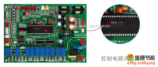美的空气能热泵高温直热循环式RSJ-820/SN1-H先进微电脑控制板,NEC高速处理芯片